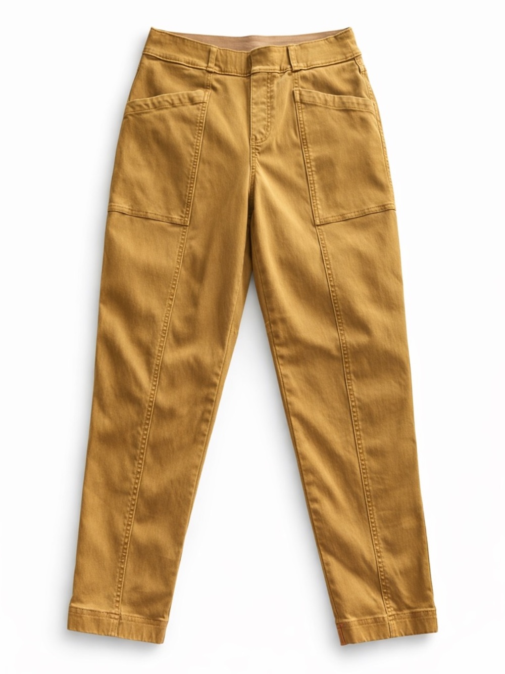High-Waist Utility Pants in Mustard